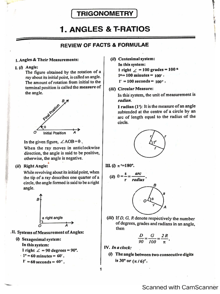 Trigonometry Rs | PDF