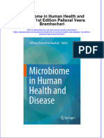 Ebook Microbiome in Human Health and Disease 1St Edition Pallaval Veera Bramhachari Online PDF All Chapter