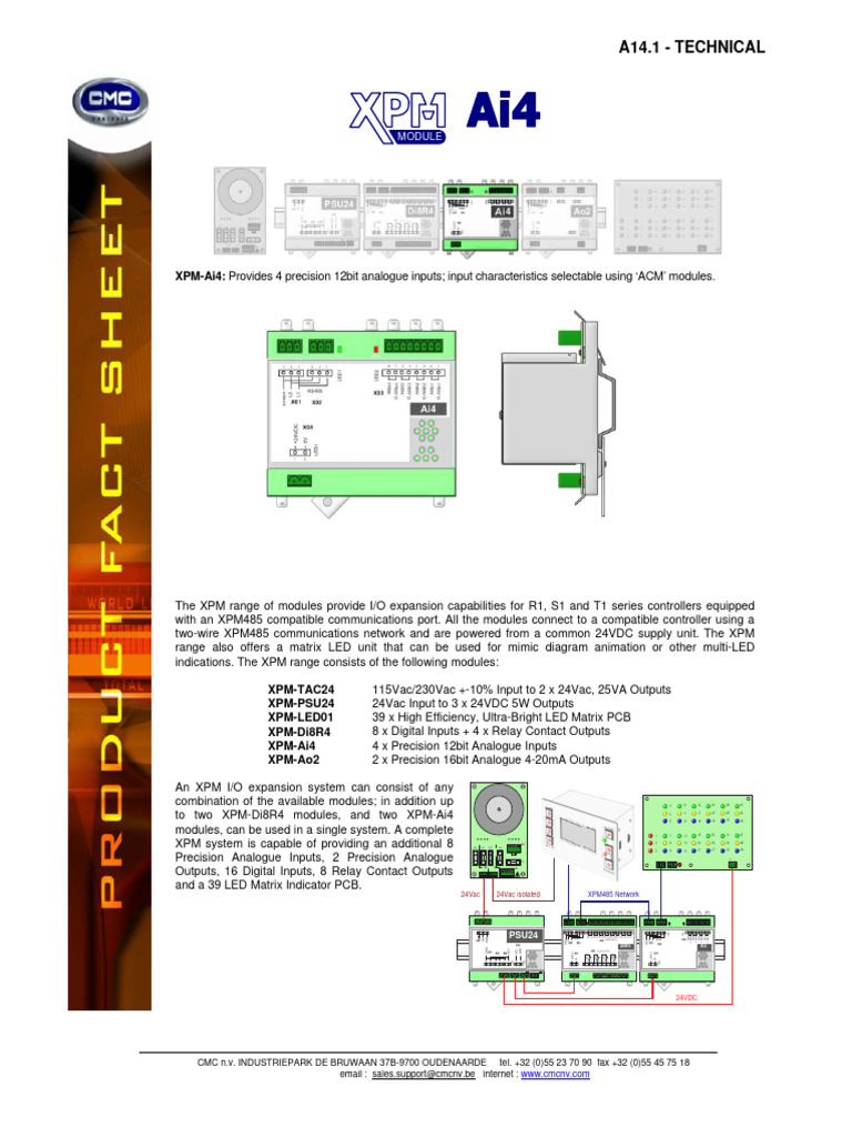 XPM-Ai4 Module Specifications | PDF | Manufactured Goods | Computer ...