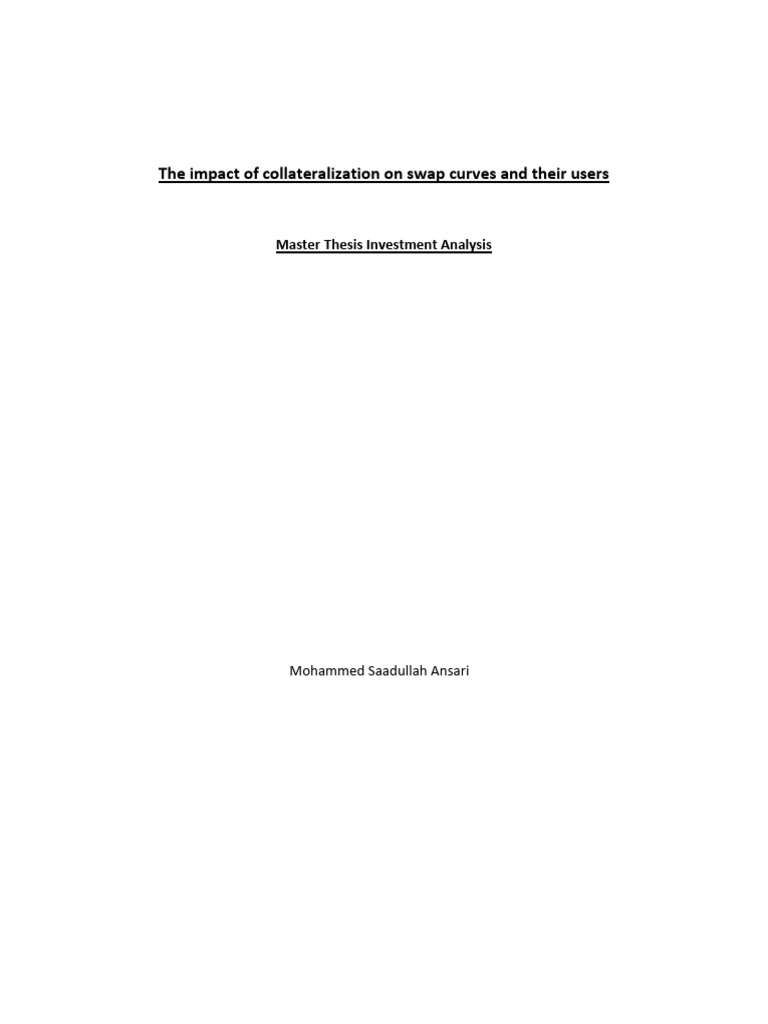 Collateralization Effects on Swap Valuation | PDF | Interest Rate Swap ...