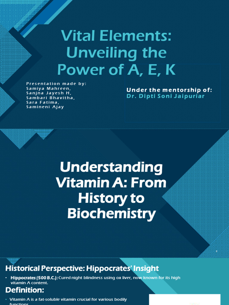 Official Vit A E And K Pdf Vitamin A Antioxidant