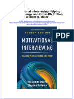 Motivational Interviewing Helping People Change and Grow 4Th Edition William R Miller Online Ebook Texxtbook Full Chapter PDF