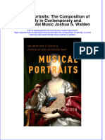 Musical Portraits The Composition of Identity in Contemporary and Experimental Music Joshua S Walden Online Ebook Texxtbook Full Chapter PDF