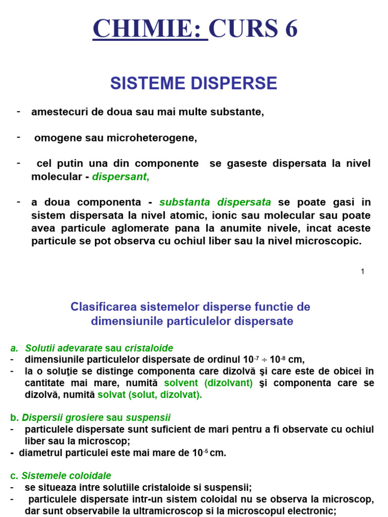 Curs 6 Chimie | PDF