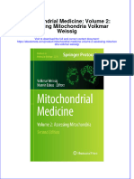 Ebook Mitochondrial Medicine Volume 2 Assessing Mitochondria Volkmar Weissig Online PDF All Chapter