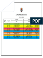 Jadwal Senin PC