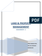 Land & Property Management: Assignment: 2
