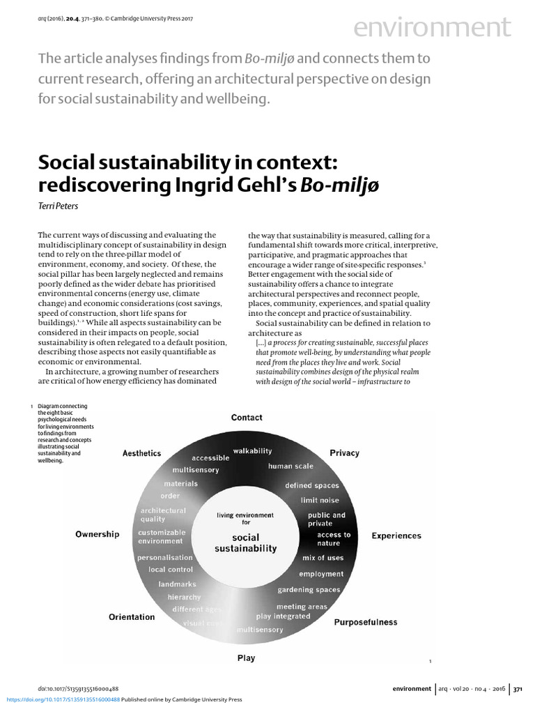 Principles of Social Sustainability in Design | PDF | Sustainability ...