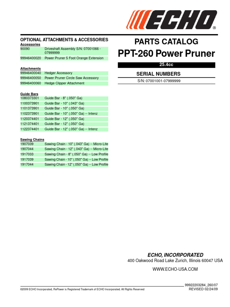 ppt260 Parts Catalog Serial Number 0700100107999999 | PDF | Carburetor ...