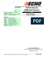 srm230 Parts Catalog Serial Numbers 0500100105999999