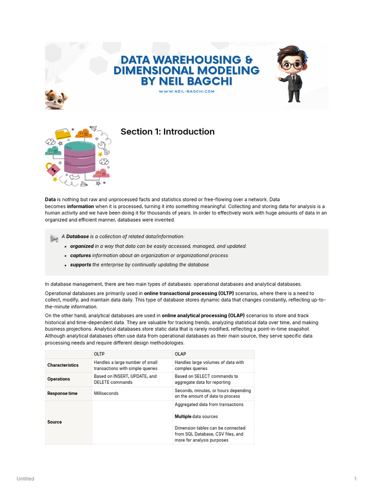 Data Warehousing & Dimensional Modeling Concepts !! | PDF | Data ...