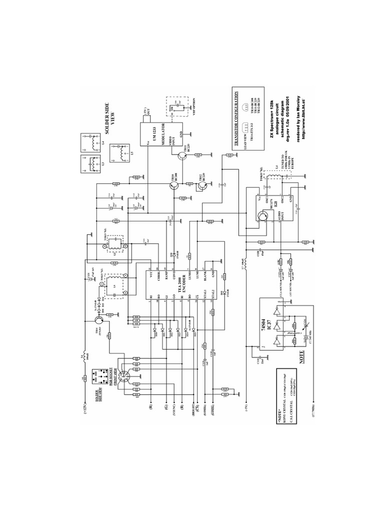 ZX Spectrum 128+ Schematics | PDF