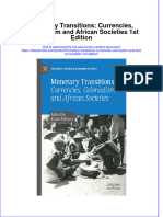 Ebook Monetary Transitions Currencies Colonialism and African Societies 1St Edition Online PDF All Chapter