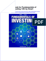 PDF Test Bank For Fundamentals of Investing 14Th by Smart Online Ebook Full Chapter