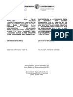 Respuesta del Gobierno Vasco a una pregunta sobre Lokarri