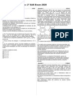 Lista Global II 2° Ciclo: 2° SAS Enem 2020: Ufmt Questão 1 Udesc Questão 2