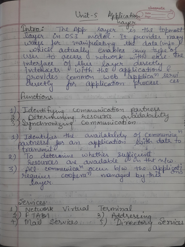 Computer networks unit 5 notes aktu pdf domain name system internet