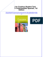 PDF Test Bank For Cuadros Student Text Volume 3 of 4 Intermediate Spanish 1St Edition Online Ebook Full Chapter