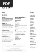 PGL Food Menu Highlights 2024 | PDF | Hamburgers | French Fries
