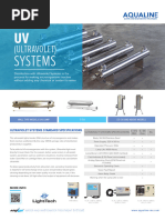 Aquafine Optivenn Series Data Sheet | PDF | Ultraviolet | Ozone