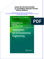 Ebook Nanozymes For Environmental Engineering 1St Edition Hemant Kumar Daima Editor Online PDF All Chapter