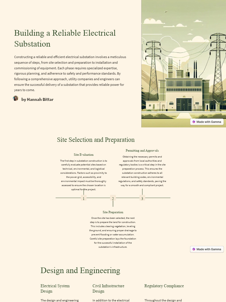 Building Reliable Electrical Substations | PDF | Electrical Substation ...