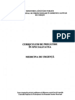 Curriculum - Medicina de Urgenta