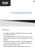 Formatted Input-Output