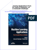 Machine Learning Applications From Computer Vision To Robotics 1St Edition Indranath Chatterjee Online Ebook Texxtbook Full Chapter PDF