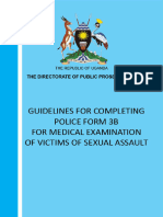 Uganda DPP Guidelines For Completing Police Form Sexual Assault Victims