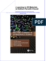 Machine Learning in 2D Materials Science 1St Edition Parvathi Chundi Online Ebook Texxtbook Full Chapter PDF