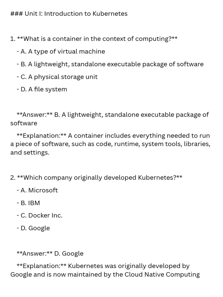 Introduction To Kubernetes Download Free Pdf Computer Cluster