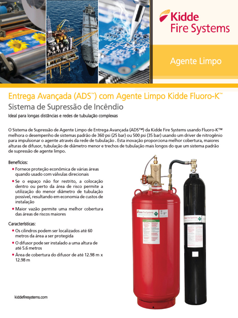 Ss k 108 kidde ads fluoro k clean agent fire suppression system