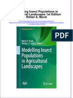 Modelling Insect Populations in Agricultural Landscapes 1St Edition Rafael A Moral Online Ebook Texxtbook Full Chapter PDF