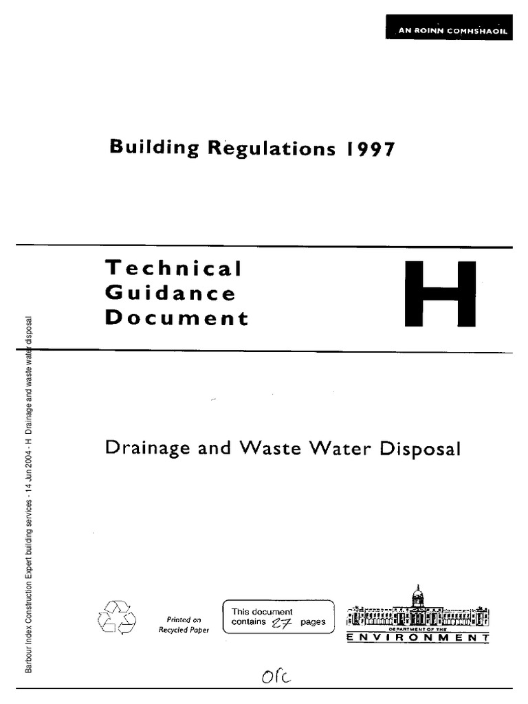 H Drainage and Wast | PDF