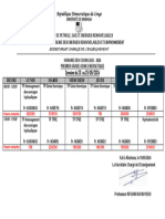 Horaire Des Cours 2023 - 2024 - Grade I Genie Energ-12