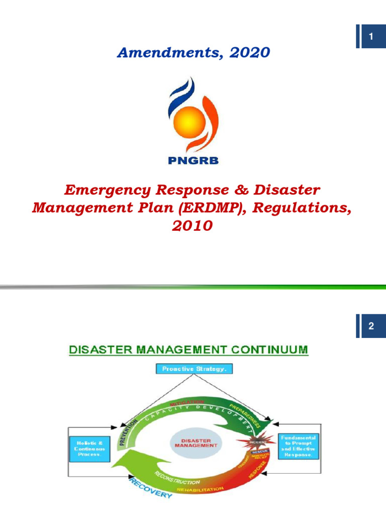 Amendments ERDMP PNGRB | PDF | Emergency Management | Emergency