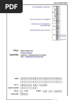 Peka Physics - Simple Pendulum (Answer)