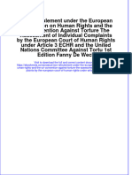 Download Non Refoulement Under The European Convention On Human Rights And The Un Convention Against Torture The Assessment Of Individual Complaints By The European Court Of Human Rights Under Article 3 Echr A online ebook  texxtbook full chapter pdf 