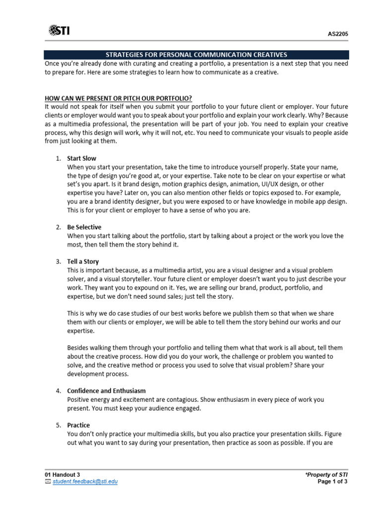 01 Handout 3 Pdf Communication Human Communication