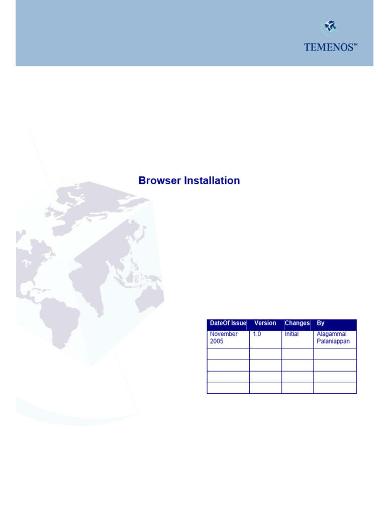 T24 Browser Setup Guide | PDF | Networking | Internet & Web