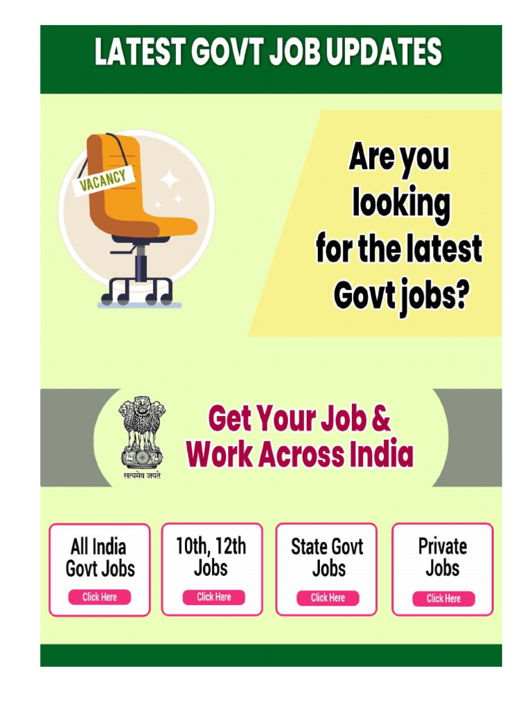 Central Govt Technician Job Vacancies | PDF | Government Of India ...