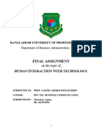 Business Communication Final Report BUP