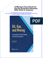 Oil Gas and Mining A Sourcfor Understanding The Extractive Industries 1St Edition Peter D Cameron Online Ebook Texxtbook Full Chapter PDF