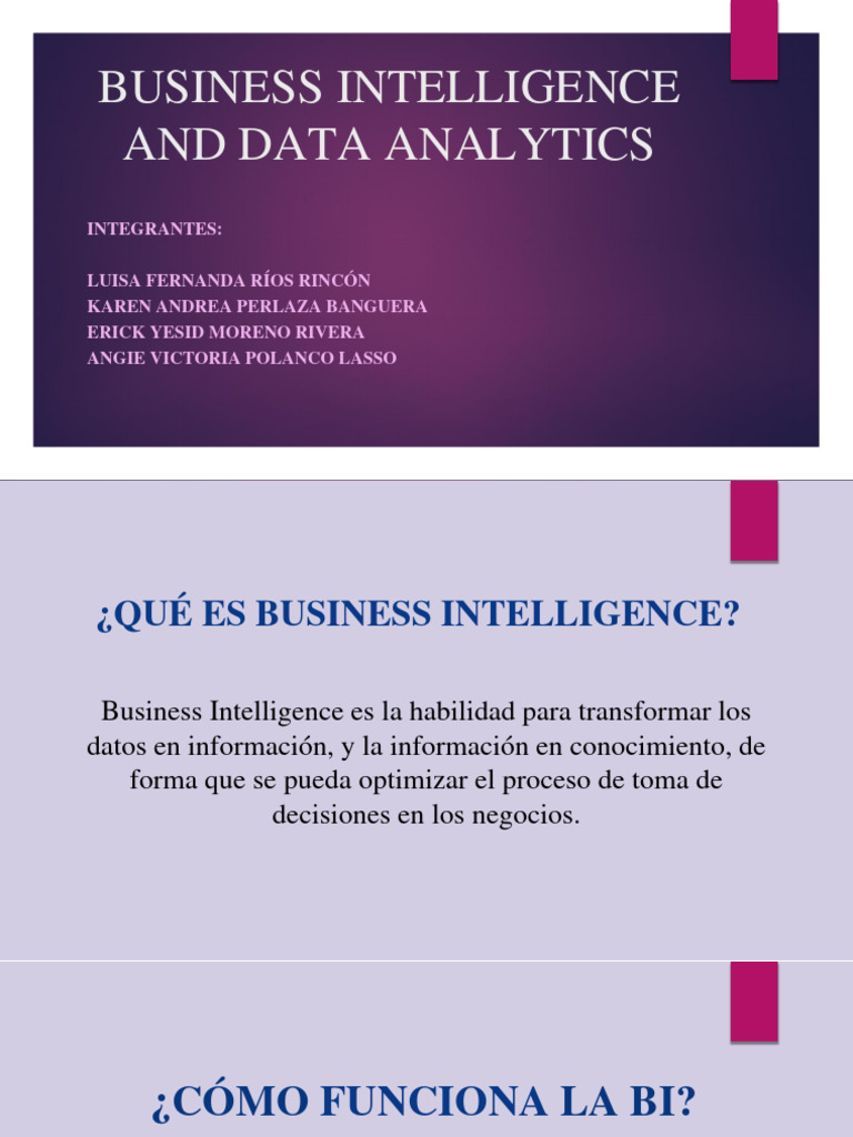 Business Intelligence and Data Analytics | PDF | Inteligencia de ...