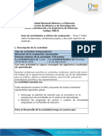 Guia de Actividades y Rúbrica de Evaluación - Tarea 3 - Taller Sobre Fundamentos y Tendencias Propios de La Ingeniería de Sistemas