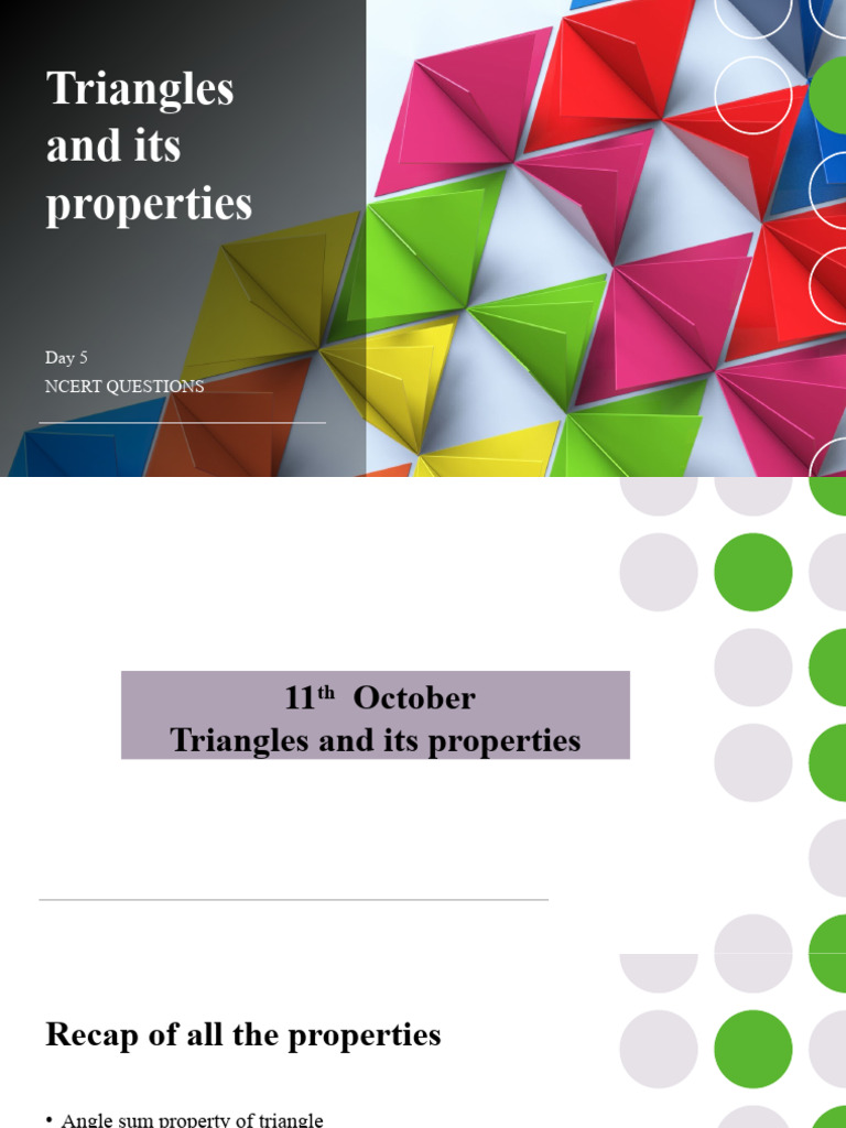 Triangle Properties and Theorems Guide | PDF | Home & Garden