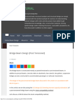 Bridge Beam Design (Post Tensioned) - Structural Guide