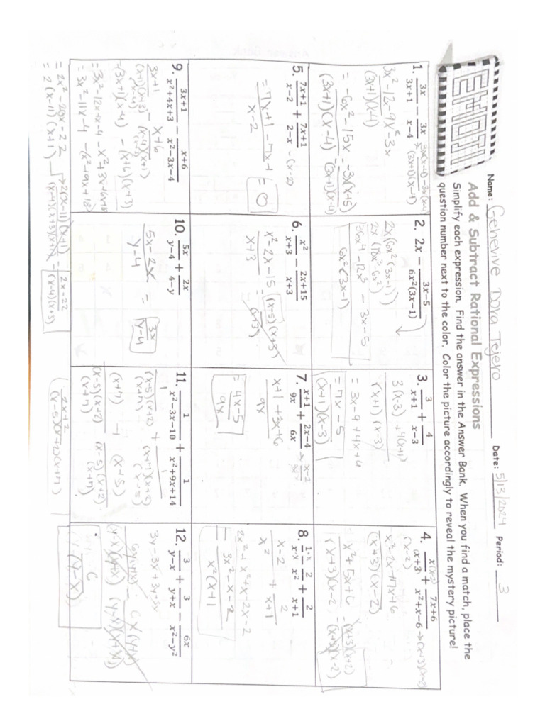 7 5+homework+ (Emoji+coloring) | PDF