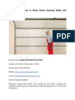 Garage Door Repair in Punta Gorda - Ensuring Safety and Convenience